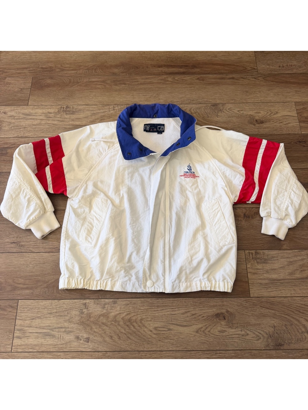 Vtg 90s Nautica Newport Ensenada Yacht Race Jacket Small S